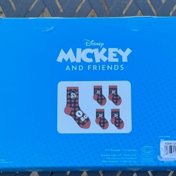 Disney NEW Mickey Pet Owner Sock Gift Set Box Matching Socks - Picture 5 of 7